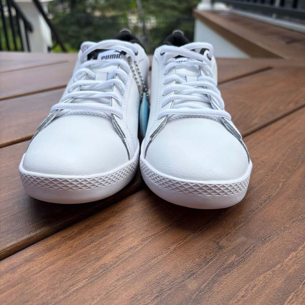 NWT Puma Smash Perf Women's White Leather Sneakers Size 7 - Picture 6 of 8